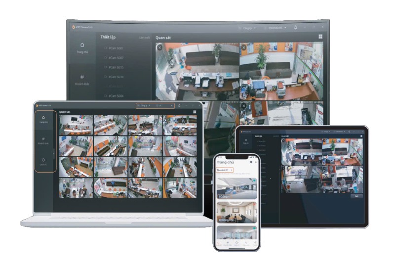 Gi&aacute;m s&aacute;t camera dễ d&agrave;ng mọi l&uacute;c tr&ecirc;n mọi thiết bị với FPT VMSmart