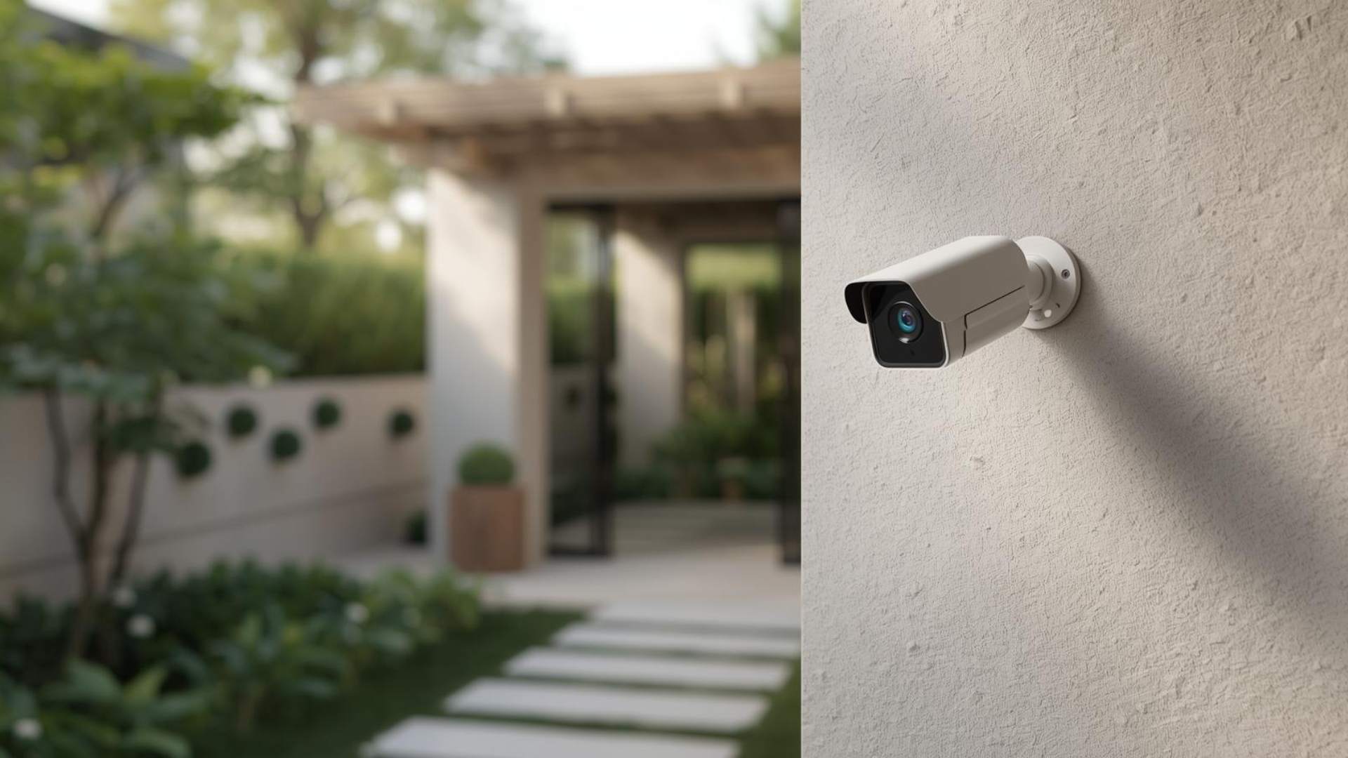 Vị tr&iacute; lắp camera ngo&agrave;i trời cho spa